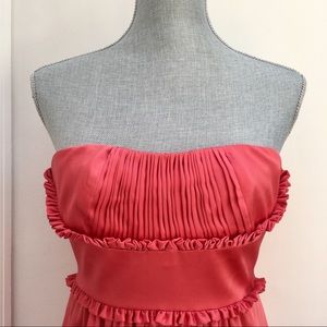 BCBG strapless pink dress